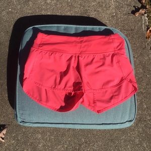 pink lululemon shorts